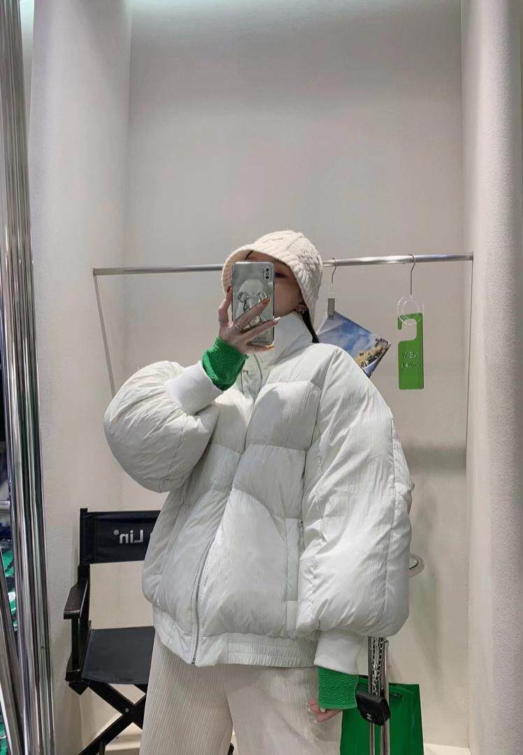 压皱羽绒服，女装羽绒服，Queena PHoebe