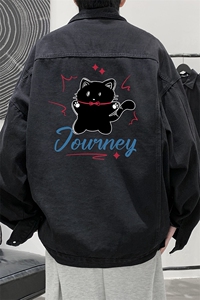 牛仔夹克男大码牛仔外套男茄克 NJ77412-P60图片