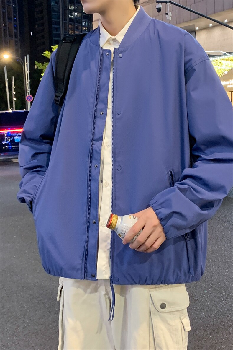 2025新款现货小米格夹克男棒球领上衣外套DSA157B-J2530-P76,男装夹克,电商A157B