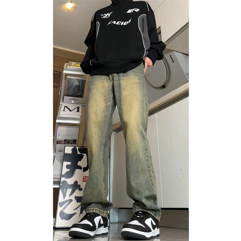 有视频现货抖音牛仔裤男GK11-P55-限价68,男装牛仔裤,星座310A-1