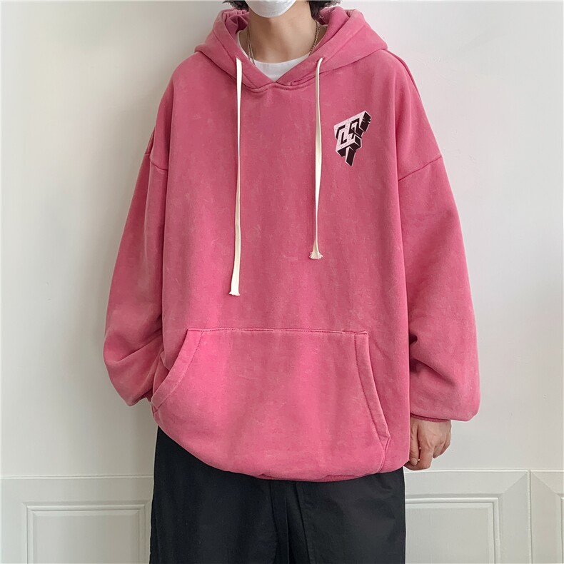 加绒新款港风宽松连帽套头卫衣X5676-常规P70控88-加绒P80控98,男装卫衣,电商A061-1