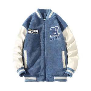 冬季潮羊羔绒棉服中性风加绒保暖棉衣外套男女 8890-P115控价138图片