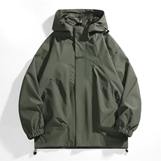 连帽青少年冲锋衣2025新款春秋薄款户外登山旅游服外套745/P52，男装夹克，星座506B