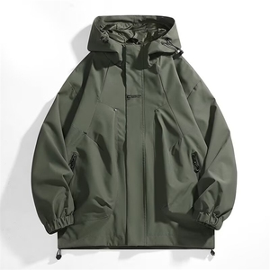 连帽青少年冲锋衣2025新款春秋薄款户外登山旅游服外套745/P52图片