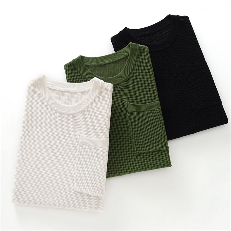 2025夏季新款纯棉短袖男圆领宽松休闲T恤薄款针织打底衫上衣，男装T恤，牧绒家园高端店