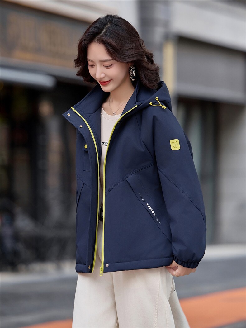 现货2025年冬季新款夹棉保暖棉衣派克服,女装棉衣/棉服,悦祺