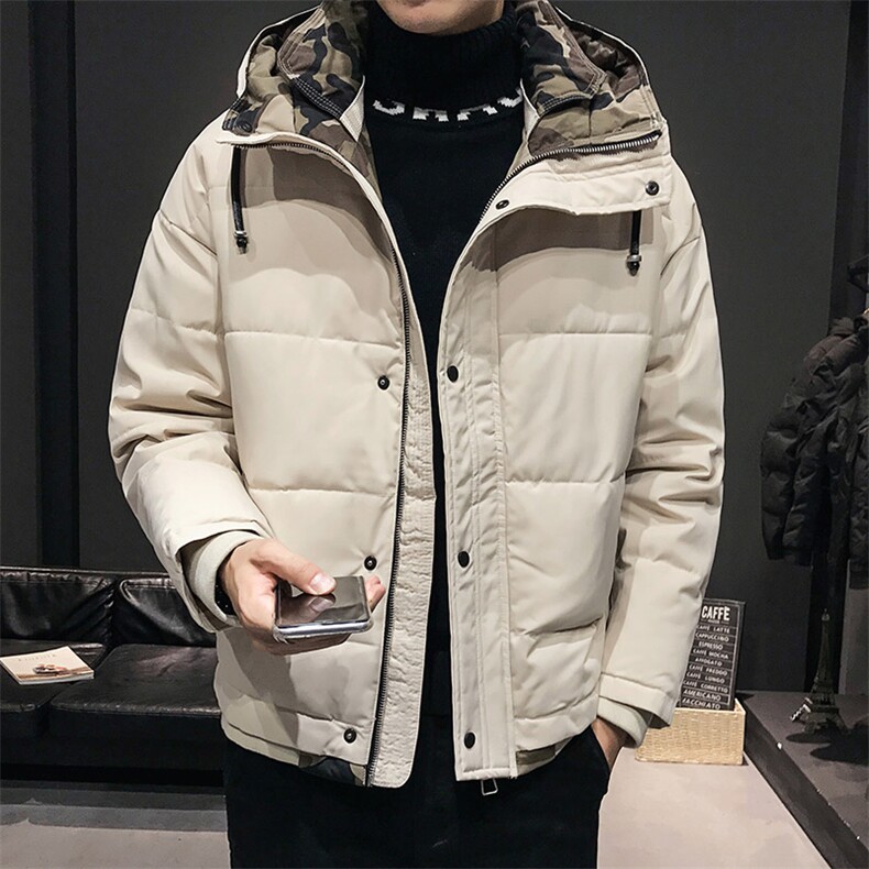 100%聚酯纤维冬装新款短款连帽棉衣男大码棉服袄子201-P150控228，男装棉衣，电商D240-242