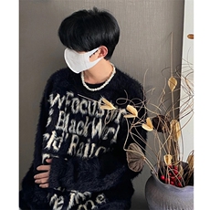 冬水貂绒毛衣男圆领套头休闲潮牌日系百搭潮流MZ007-P57，男装针织衫/毛衣，星座1109-3