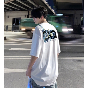 万针全刺绣解构设计260克重磅双纱纯棉高品质美式高街短袖T恤特39图片
