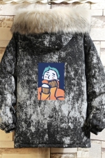 MC49042-P135日系潮衣男大码派克服男工装服外套袄砖墙，男装棉衣，电商A040A