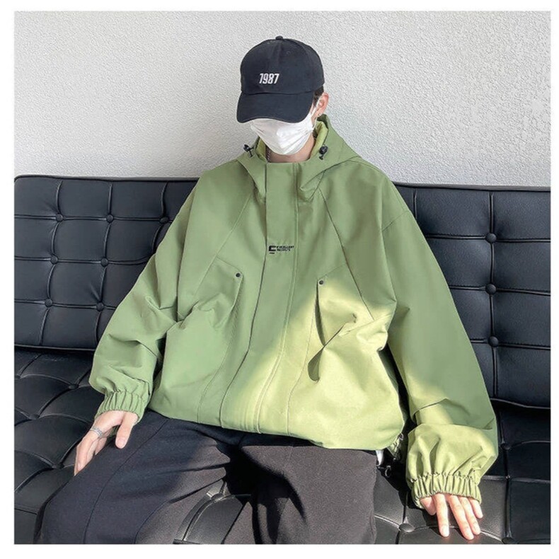 J745-P50冲锋衣外套男款春秋季2025新款冬户外登山服潮牌,男装夹克,电商B323A