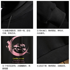 WY2209-P35加绒款-P40纯连帽卫衣男大码运动帽衫宽松薄砖墙，男装卫衣，电商A040A