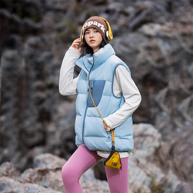 311B-1-YZ-5208-P162控239潮牌厚款羽绒马甲抗皱风防泼水抗静电，女装马甲，星座311B-1