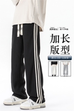 加长版裤子男款高个子188休闲条纹卫裤115cm运动裤KZ017P48，男装休闲裤，电商B312