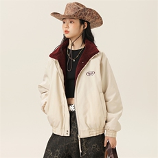 2025冬季新款男装日系潮牌两面穿宽松休闲棉服加厚外套MY388-F165，男装棉衣，电商A101（原外27）