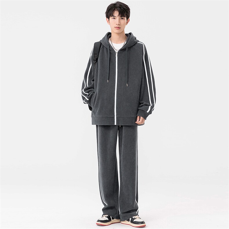 秋季超大码M-8XL高品质休闲运动开衫连帽卫衣套装大码加5元,男装卫衣,星座209