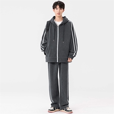 秋季超大码M-8XL高品质休闲运动开衫连帽卫衣套装大码加5元，男装卫衣，星座209