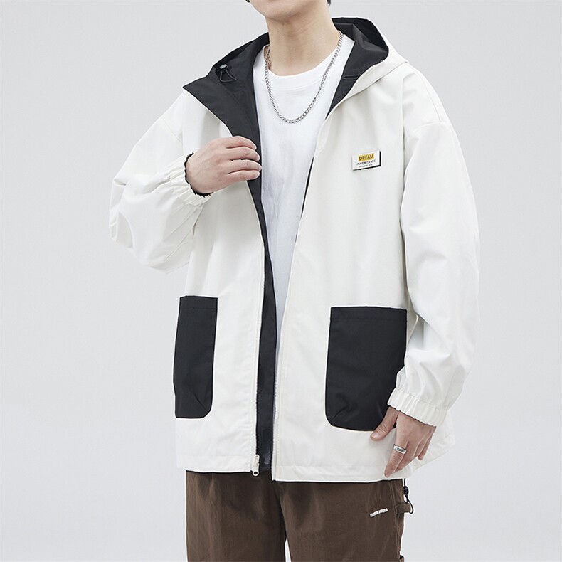 新款现货户外双面穿立领夹克男冲锋衣外套JK902-P80,男装夹克,星座1204-3