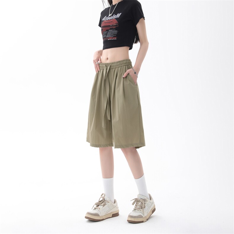 2023夏季超薄尼龙冰丝休闲舒适百搭5分休闲短裤3012特批25,男装休闲裤,星座718-1