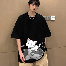 麂皮绒短袖t恤男大码半袖男JD82300-P25，男装T恤，电商A040