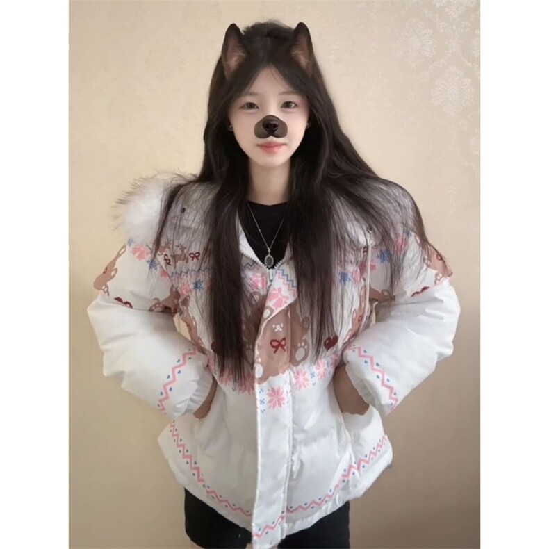 1506A/G79250/P94女学生冬季毛领连帽保暖外套,男装棉衣,星座1506A