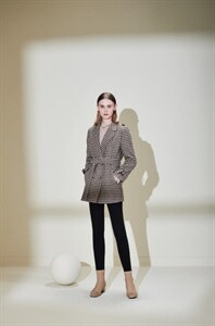 【现货】21秋冬新款韩版复古格纹呢子西装羊毛西装,女装西装,