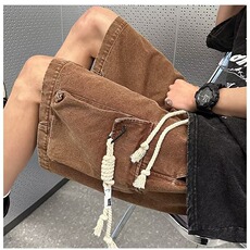 工装牛仔短裤男士夏薄潮休闲中裤男生宽松大码五分裤子BM6702P38，男装牛仔裤，星座1013-5
