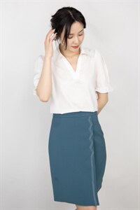 【现货】2022夏季新款花边领小衫，其它，依一秀水