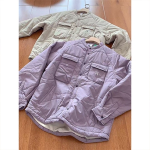 网图高品棉衣 防泼水绗缝压格棉服宽松廓形休闲外套男女A1039-P88图片
