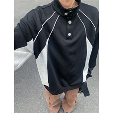 秋季设计感美式休闲男女宽松休闲百搭高级感卫衣W4695-特价P44，男装卫衣，电商A007