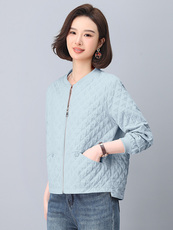 减龄polo外套女春款宽松短款小个子休闲开衫上衣Y15439，女装短外套，雪樱依海