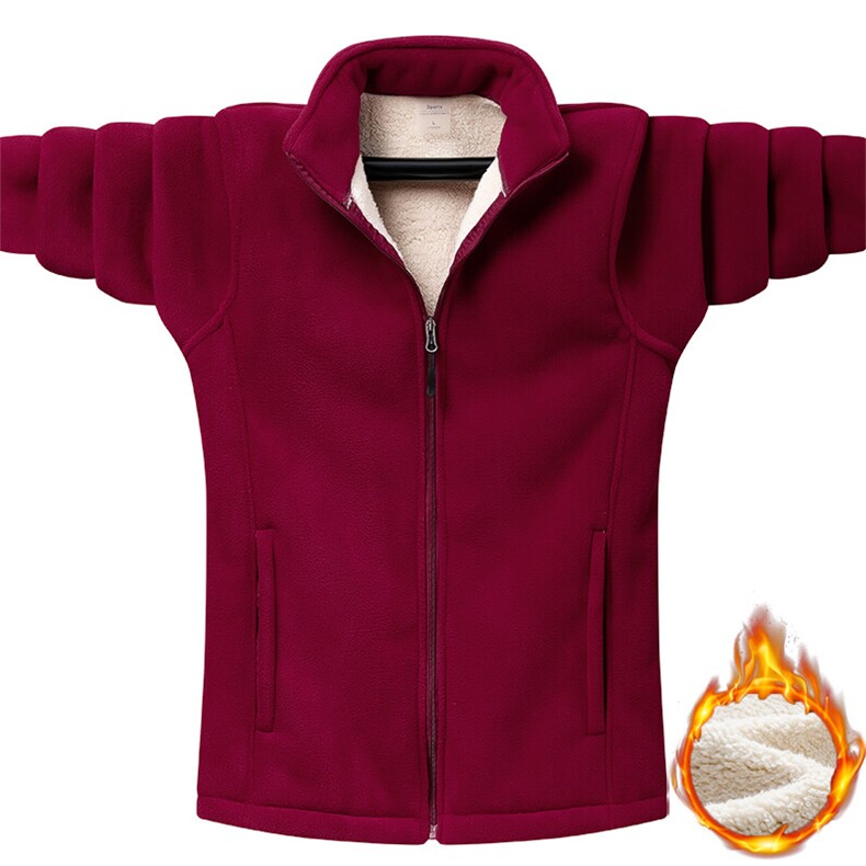 爆板摇粒绒夹克双面绒抓绒衣外套大码男装-加绒889-P55（M-8XL）,男装夹克,星座1105