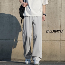 休闲时尚男新款宽松挺括运动卫裤阔腿直筒裤1228-特批-2548，男装休闲裤，星座718-1