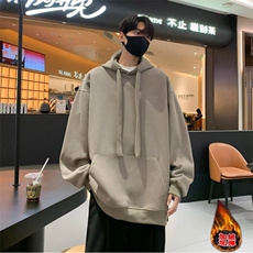 连帽加绒卫衣男2024新款秋冬季上衣美式RE00P42，男装卫衣，星座1116-2