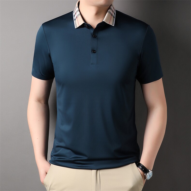 男士短袖T恤翻领夏季短袖Polo衫商务休闲男体恤衫LBP23265-P58,男装Polo衫,星座1105-3