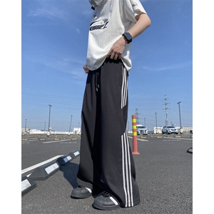 2025夏季新款三条杠运动透气宽松冰丝裤B315-K24164-特p35控68图片
