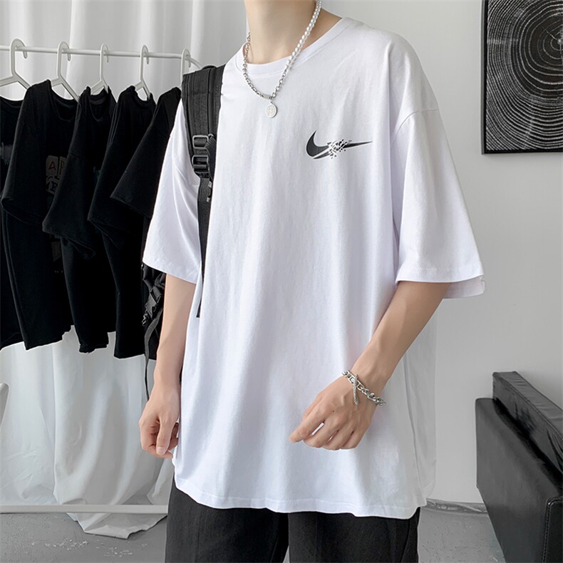 夏2023新款潮牌潮流衣服体桖简约百搭ins原宿t恤A161-2-T0883-P20,男装T恤,电商A161-2