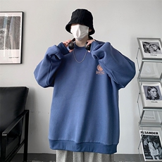 圆领卫衣男大码加厚加绒长袖t恤男S6237-P28加绒款-P33，男装卫衣，电商A040