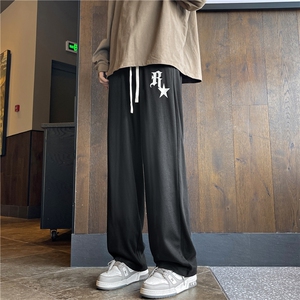 美式高街潮牌休闲裤子男款设计感港风oversize宽松卫裤 K7388-P32图片