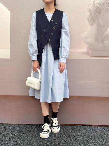 【现货】秋季新款连衣裙马甲两件套，女装连衣裙，我的女孩