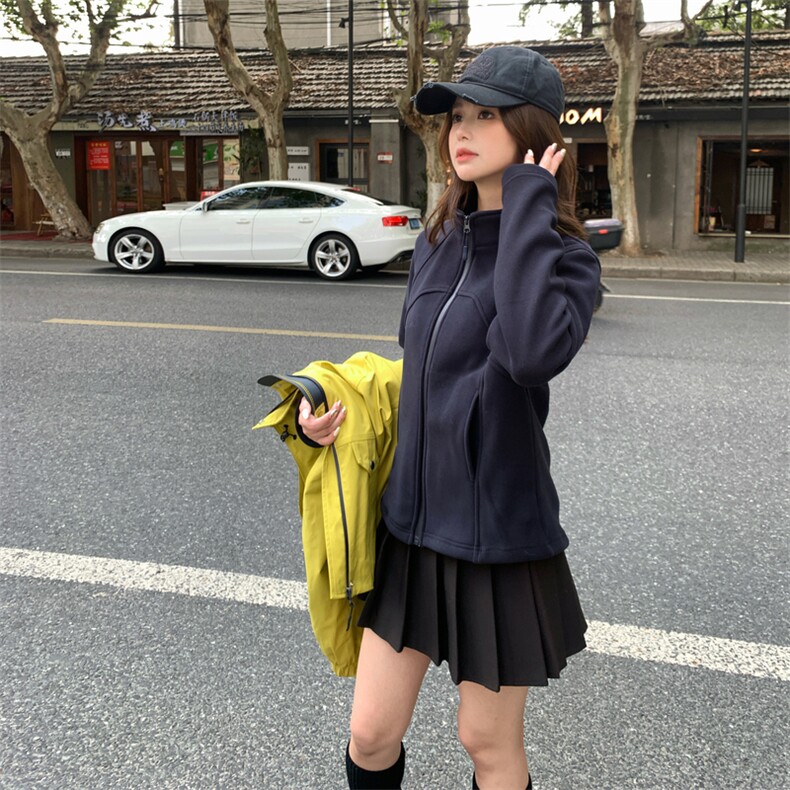 衣珂纱朗2D044-现货！主推25冬新款冲锋衣二合一加厚打底+外套,女装派克服,衣珂纱朗