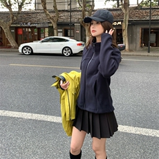 衣珂纱朗2D044-现货！主推25冬新款冲锋衣二合一加厚打底+外套，女装派克服，衣珂纱朗