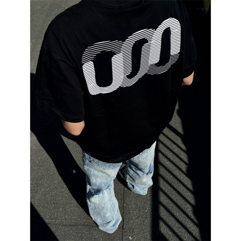 【有货】Y208CC-特P25 重磅环形印花短袖T恤图片