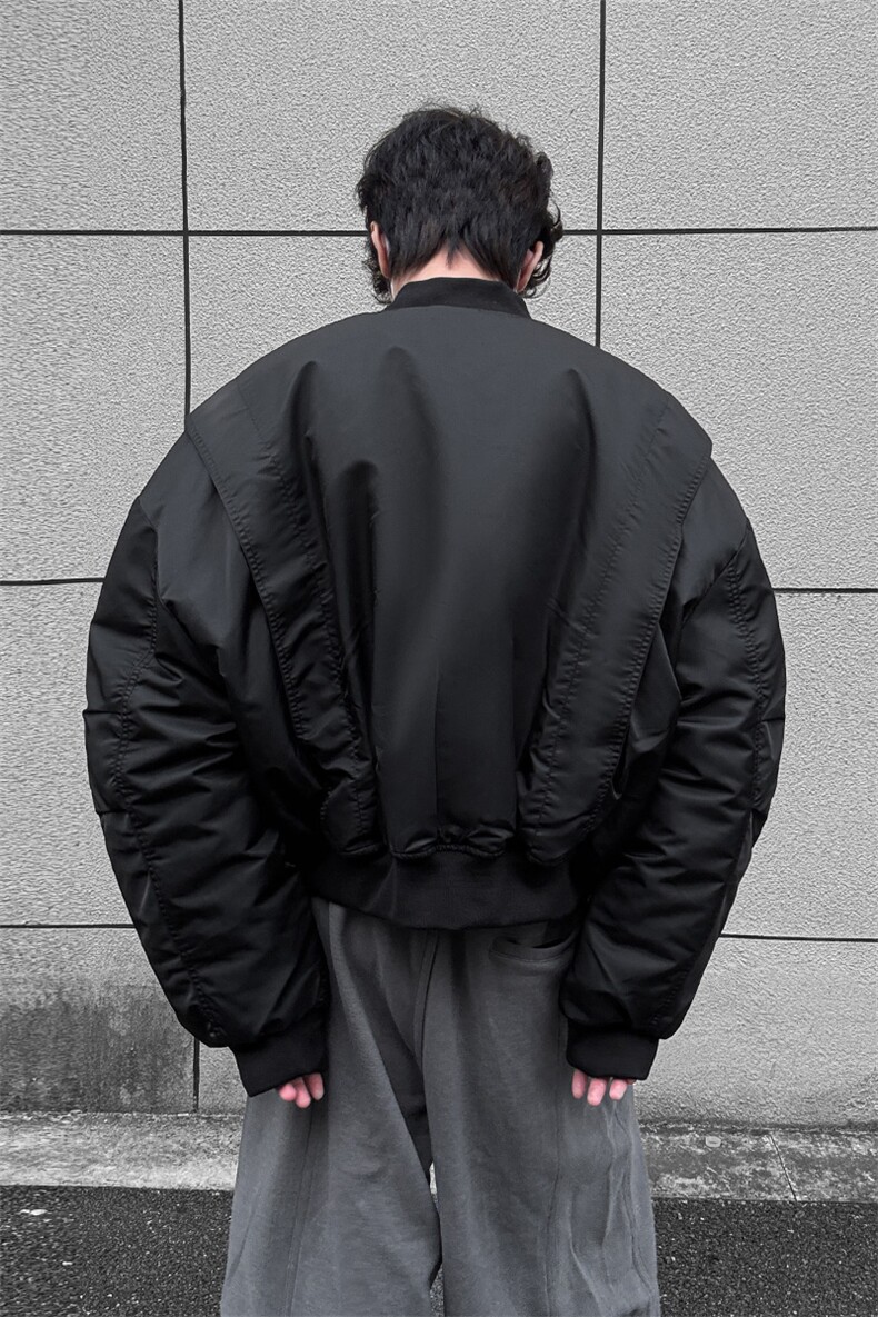 冬季美式飞行员短款加厚棉衣冬装棒球领棉服男装外套S376-特125,男装棉衣,电商A233-1