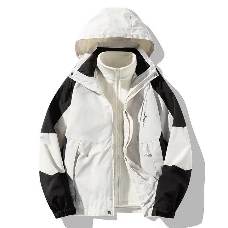 时尚潮流新款原宿文艺三合一冲锋衣三防男女厚外套日系气质，男装夹克，星座1210-1