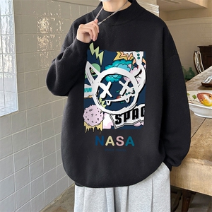 控68半高领毛衣男士大码针织衫男毛线衣男 M18275-P45 加绒款-P65图片