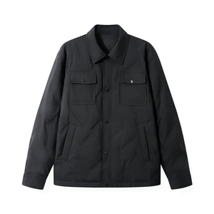 【真正羽绒 】90绒带翻衬衫翻领短款羽绒服LMY65109-P150图片