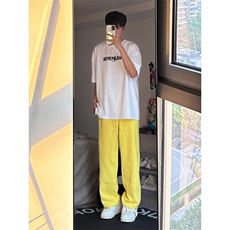 24年春夏季水洗高街vibe直筒宽松阔腿五色牛仔裤NZ2310-P55控78，男装牛仔裤，星座1002-1