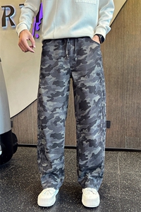 K3507-P68控98男迷彩宽松休闲裤潮牌新款时尚直筒裤潮流男裤春秋图片