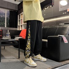 裤子男春季高街ins潮牌帅气直筒休闲裤K8012，男装休闲裤，星座1116-2